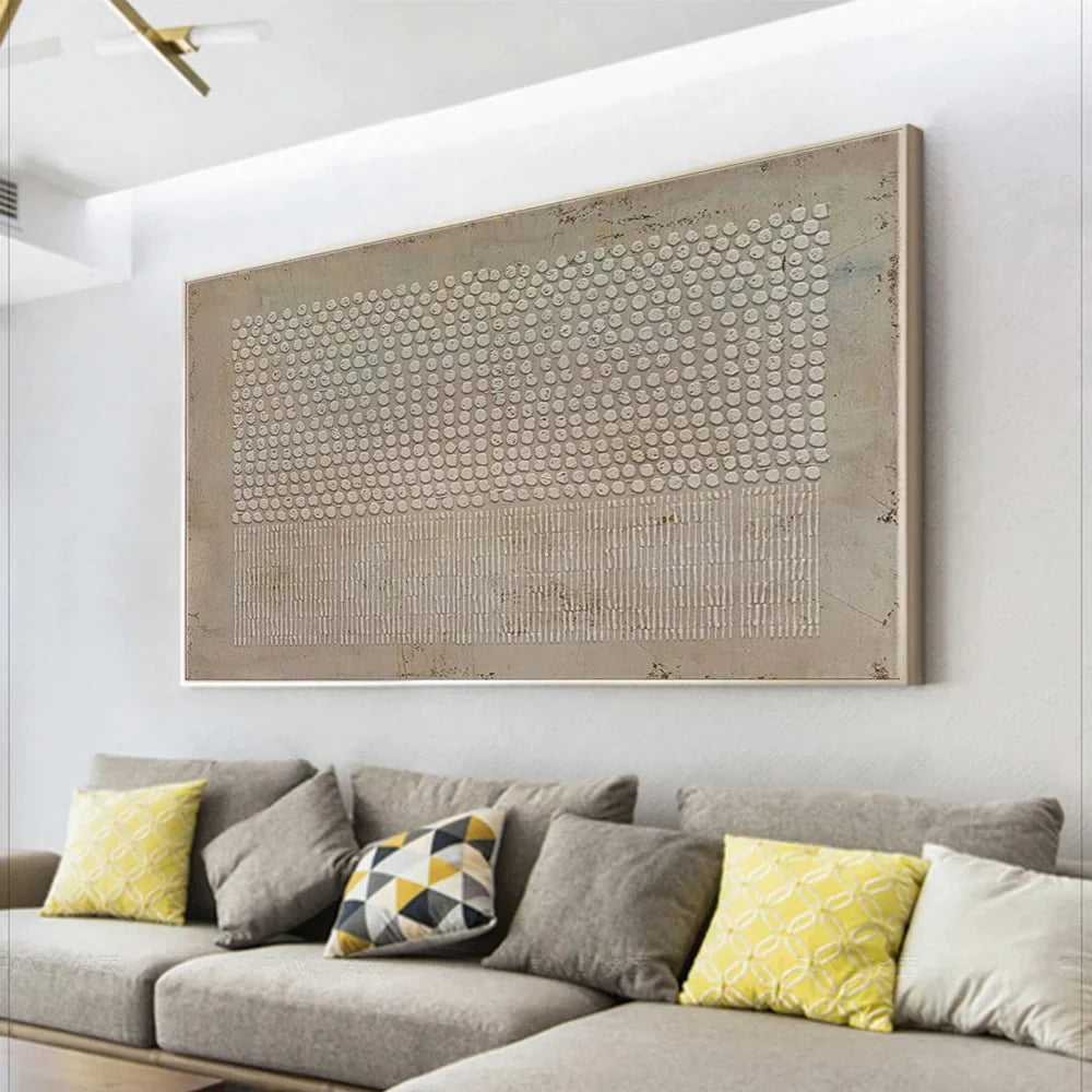 Wabi Sabi | Textured Canvas Art with Hand-Painted Detail | Unique Wall Decor for Artistic Ambiance
