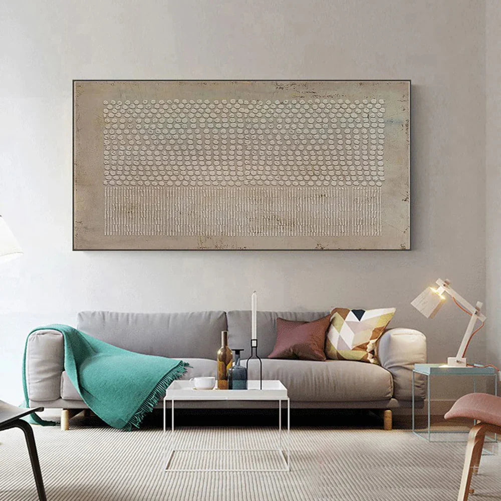 Wabi Sabi | Textured Canvas Art with Hand-Painted Detail | Unique Wall Decor for Artistic Ambiance