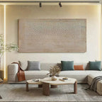 Wabi Sabi | Textured Canvas Art with Hand-Painted Detail | Unique Wall Decor for Artistic Ambiance