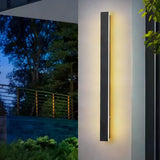 LED-Außenwandleuchte, schmale Lichtleiste, wetterfest