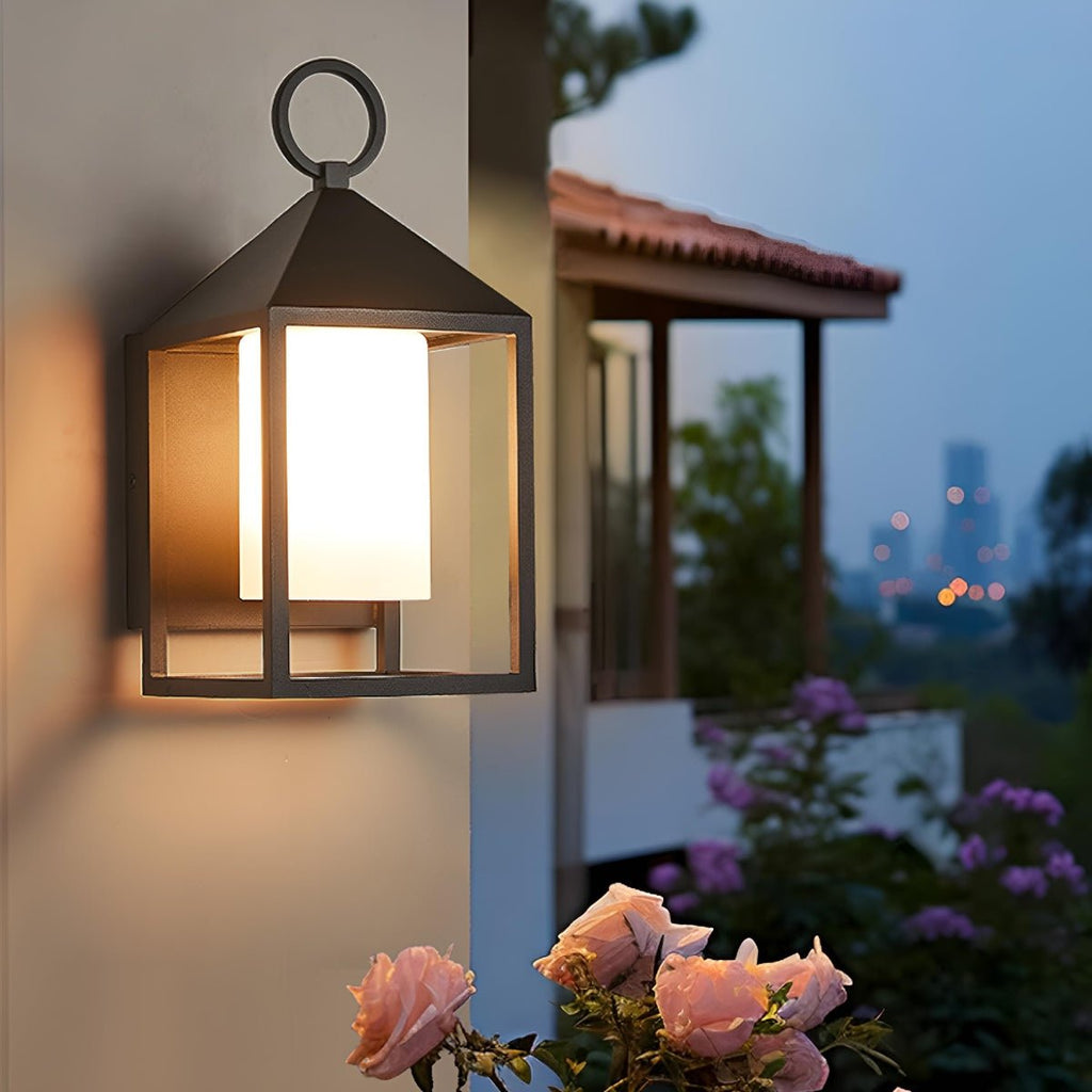 Modern Rustic Outdoor LED Porch Wall Lantern