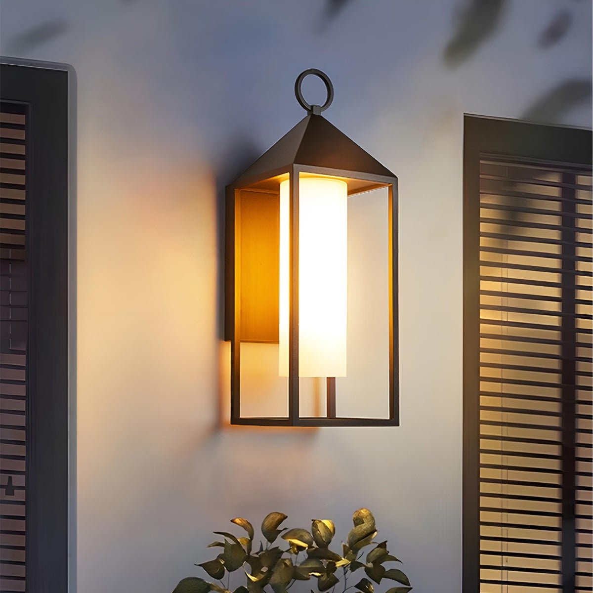 Modern Rustic Outdoor LED Porch Wall Lantern