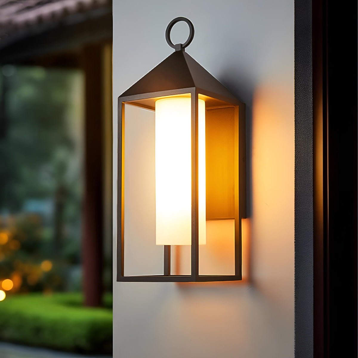 Modern Rustic Outdoor LED Porch Wall Lantern