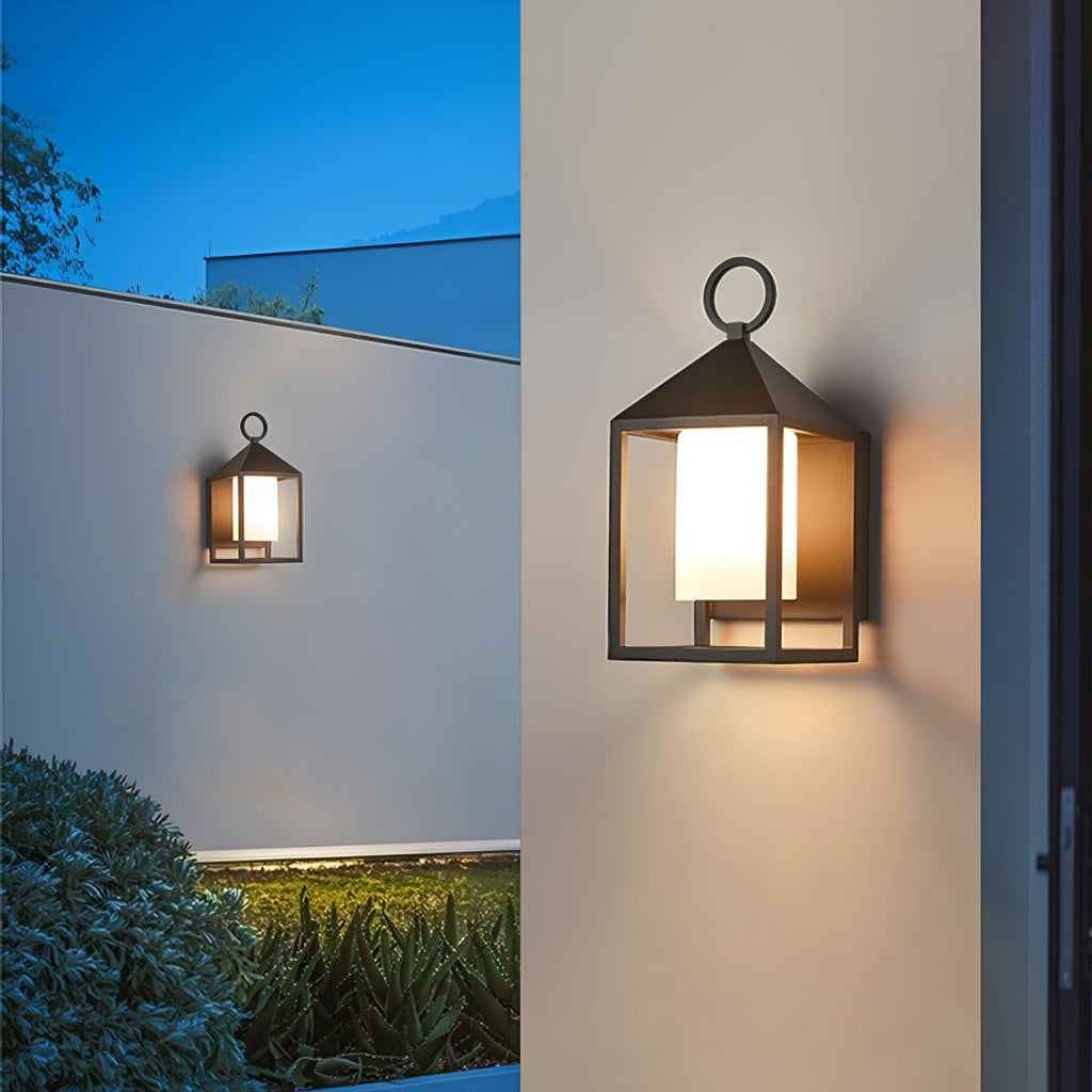 Modern Rustic Outdoor LED Porch Wall Lantern