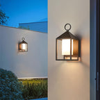 Modern Rustic Outdoor LED Porch Wall Lantern