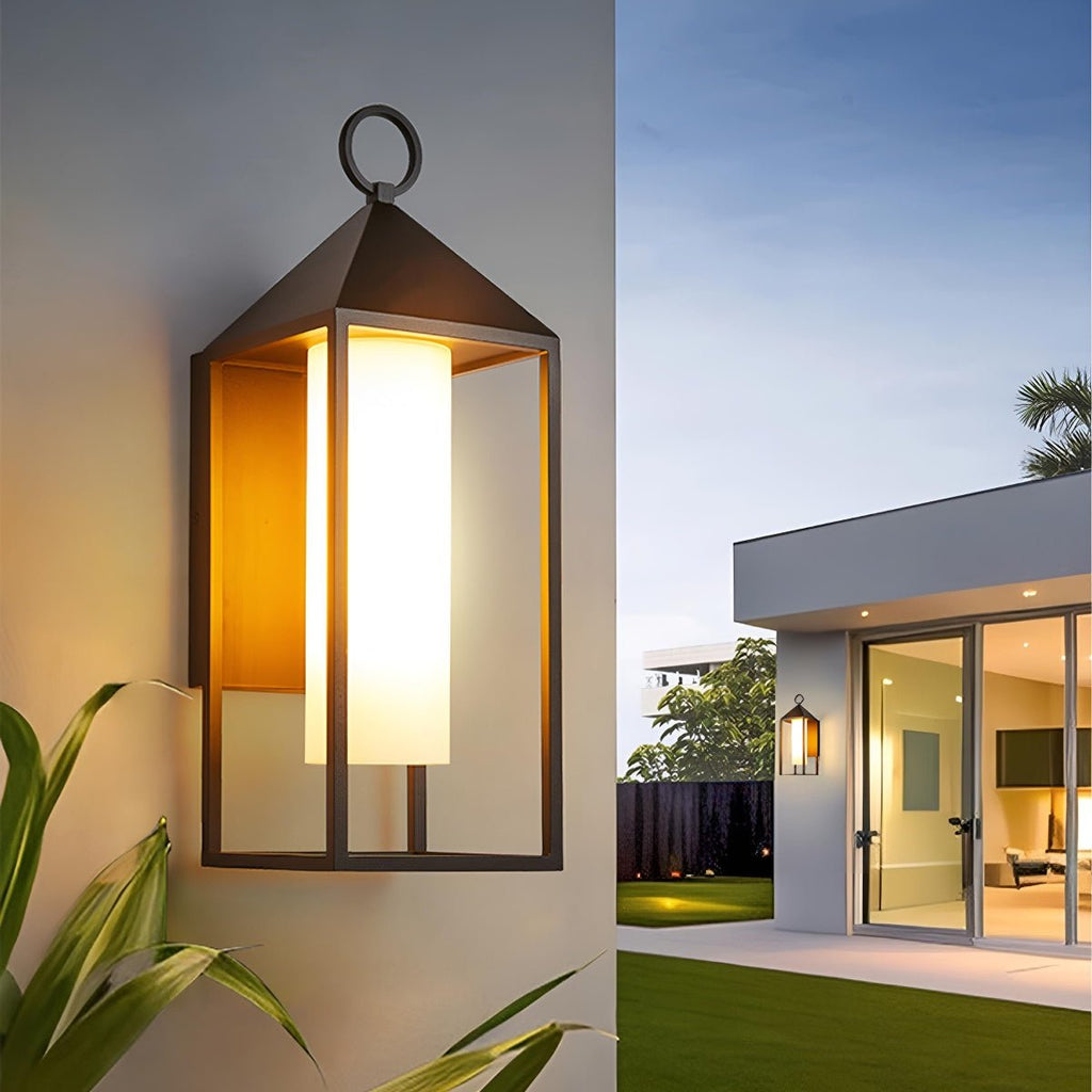 Modern Rustic Outdoor LED Porch Wall Lantern