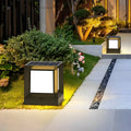 Modern Square Solar LED Outdoor Post Light