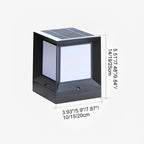 Modern Square Solar LED Outdoor Post Light