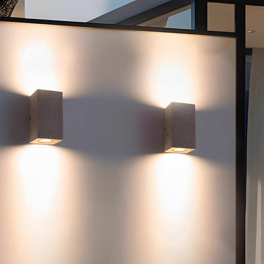 LED-Außenwandleuchte in Betonoptik, wetterfest
