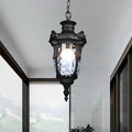 Rustic Waterproof Outdoor Hanging Lantern Pendant Light