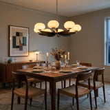 Willow chandelier installed