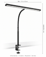 Solene bar lamp dimensions diagram