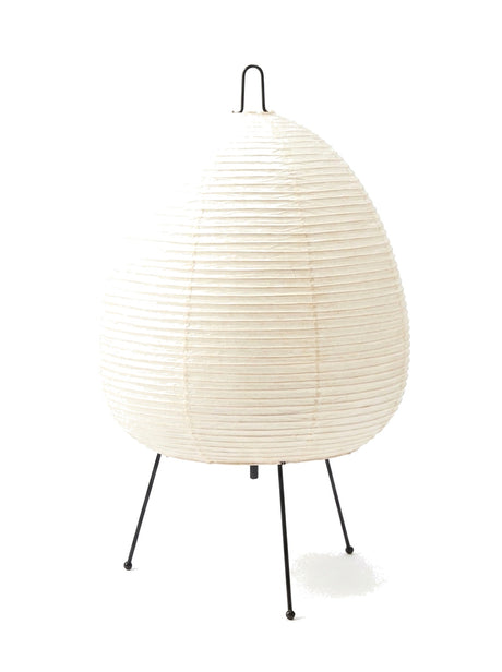 Tsuki Akari rice-paper table lamp, studio view on white