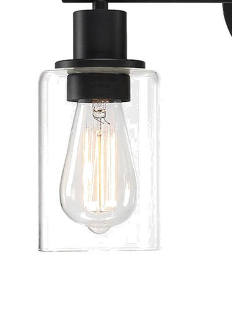 Bosco clear glass shade and Edison bulb detail