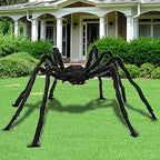 Real 61-inch giant hanging Halloween spider product photo