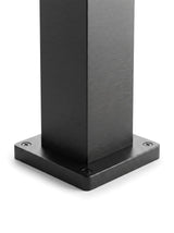 Close-up of the aluminium post and mounting base