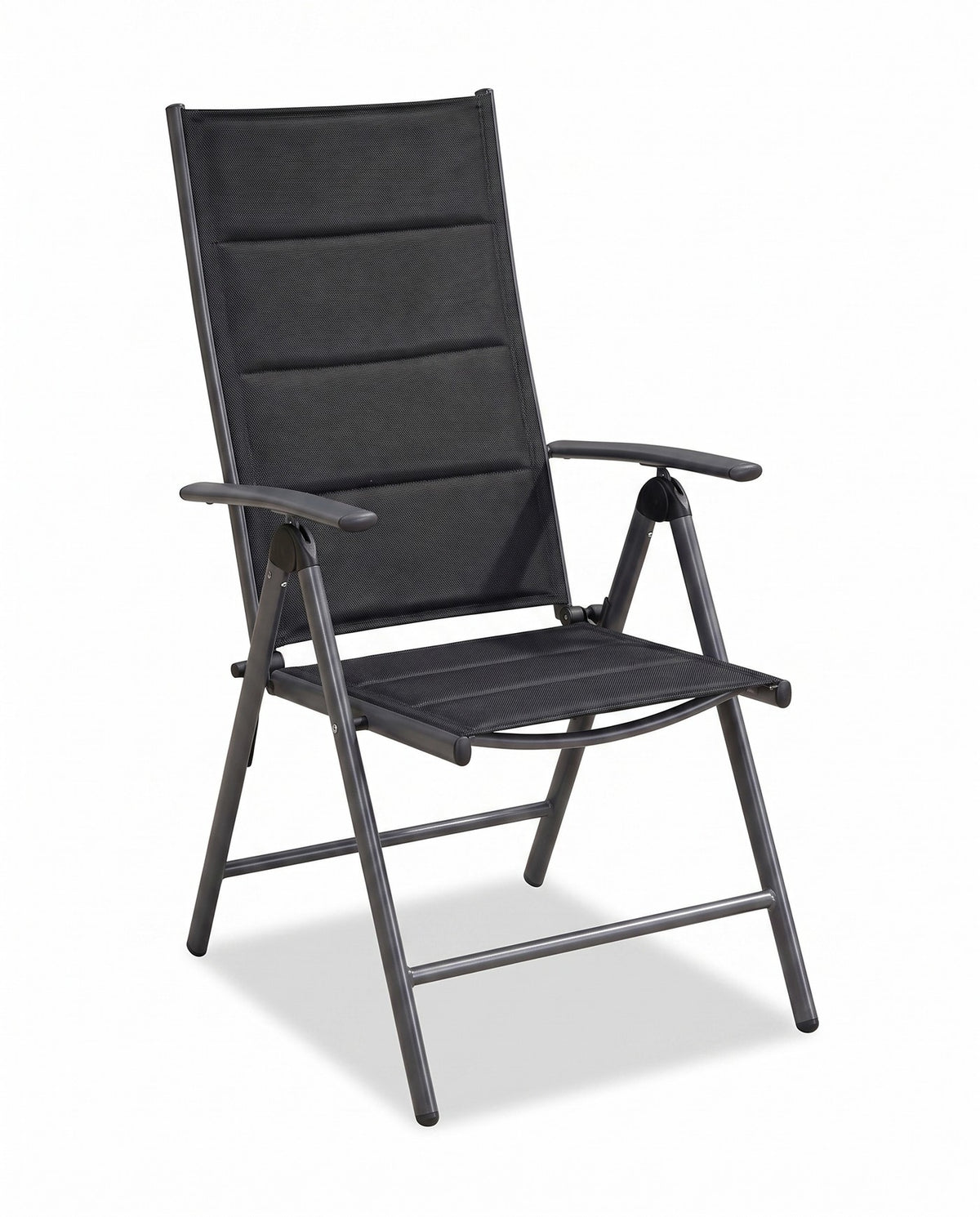 Tavola single reclining textilene dining chair — studio view on white