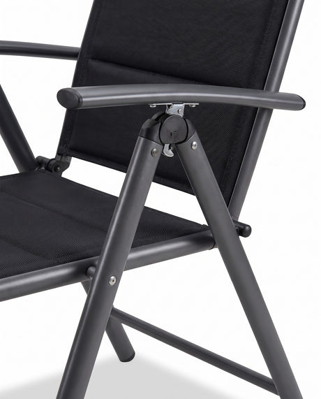 Tavola adjustable recline mechanism and folding armrest — close-up on white
