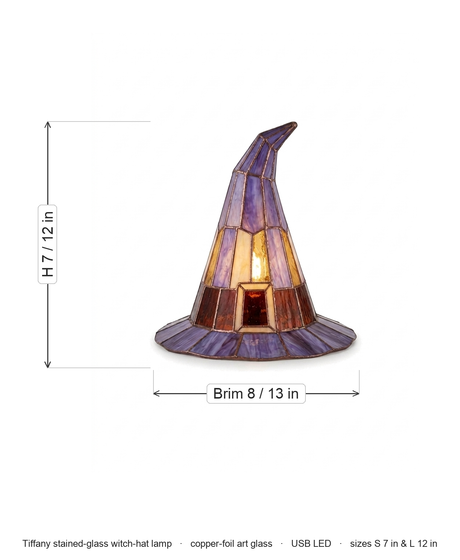 Solin stained glass lamp dimensions diagram
