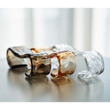 Ghiaccio tiered art-glass semi-flush ceiling light — supplier photo