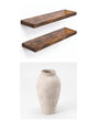 The Styled Shelf Set — Ridge shelves and Willa vase, studio on white