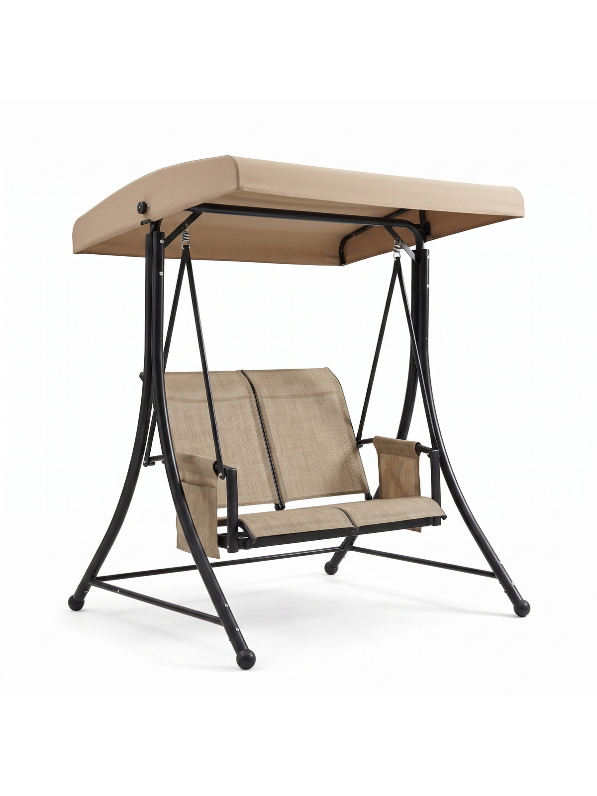 Barcelona Outdoor Swing Chair with Canopy — studio white