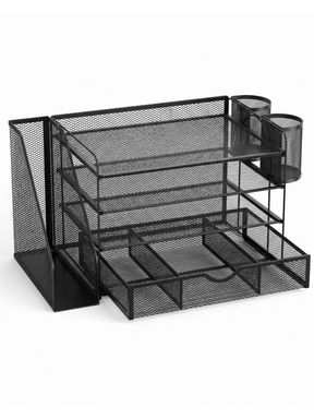 Ordine Mesh Desk Organizer — studio white