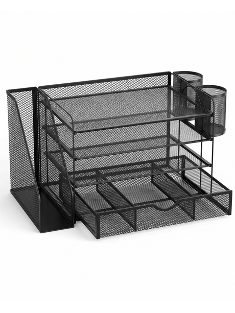 Ordine Mesh Desk Organizer — studio white