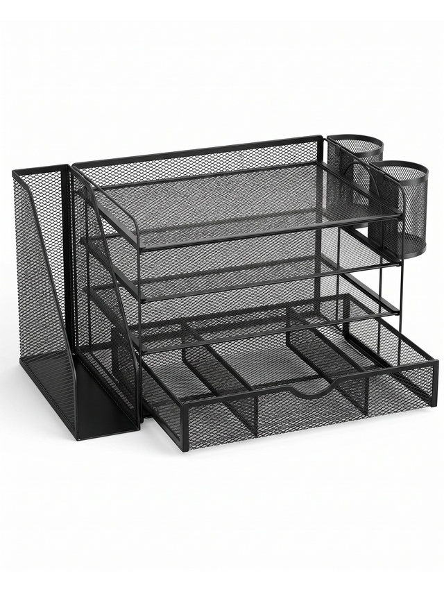 Ordine Mesh Desk Organizer — studio white