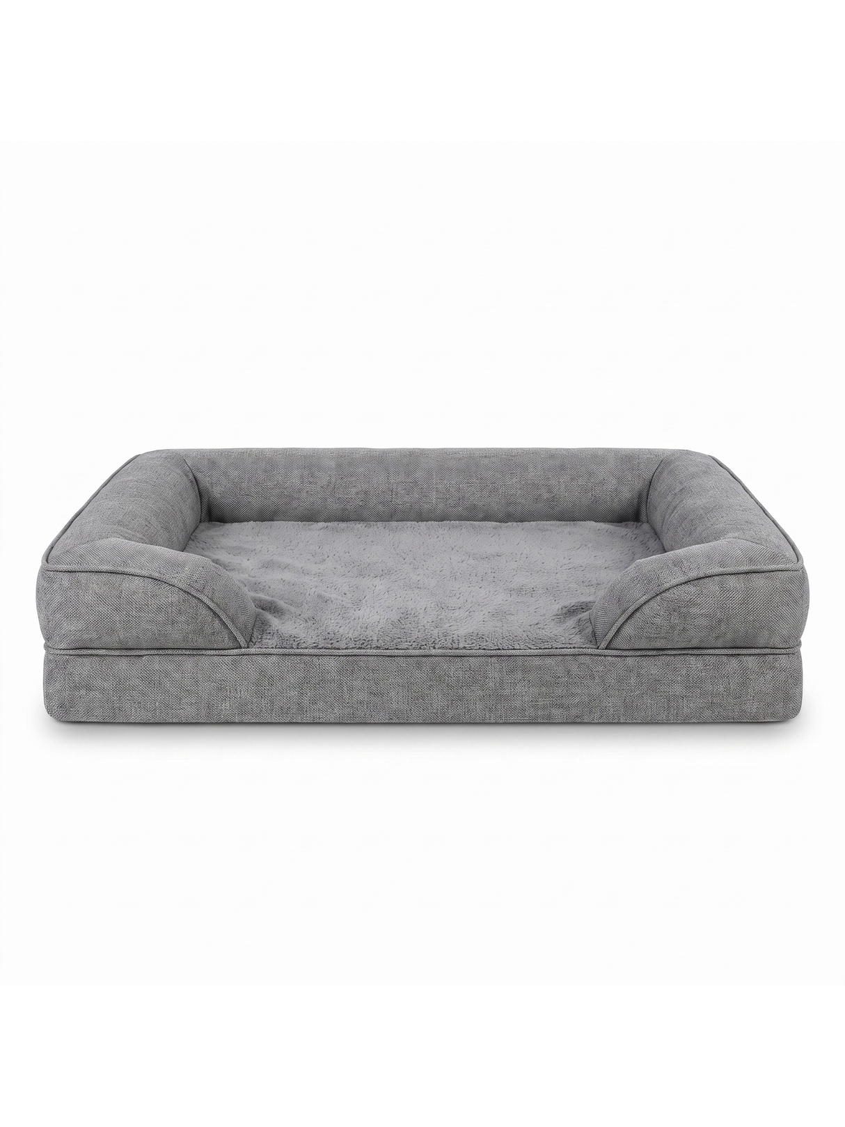 Cove Orthopedic Bolster Dog Bed — studio white