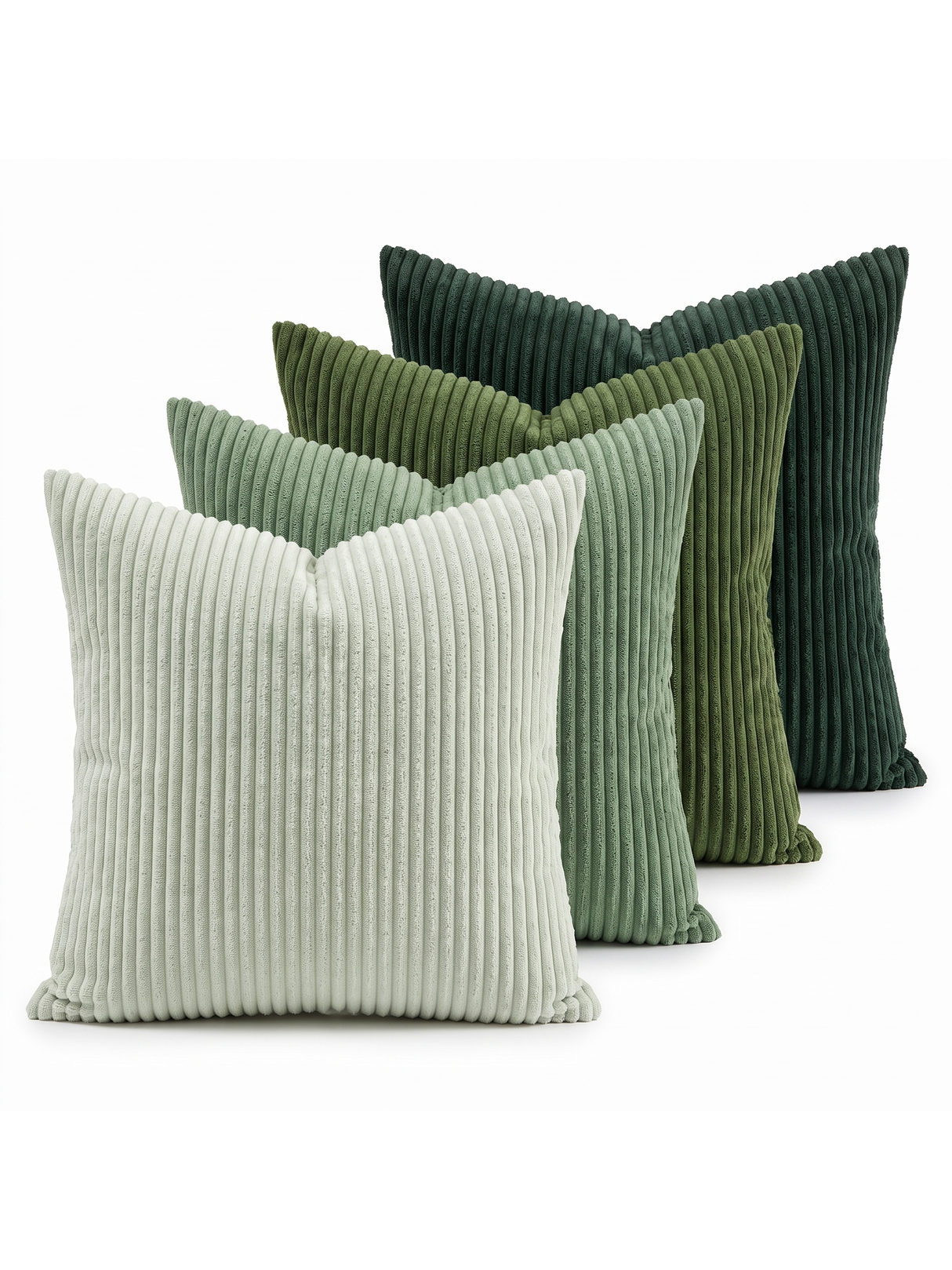 Sorrel Corduroy Throw Pillow Covers Set of 4 — studio white