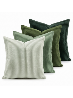Sorrel Corduroy Throw Pillow Covers Set of 4 — studio white