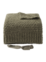Fern Chunky Knit Throw Blanket — studio white