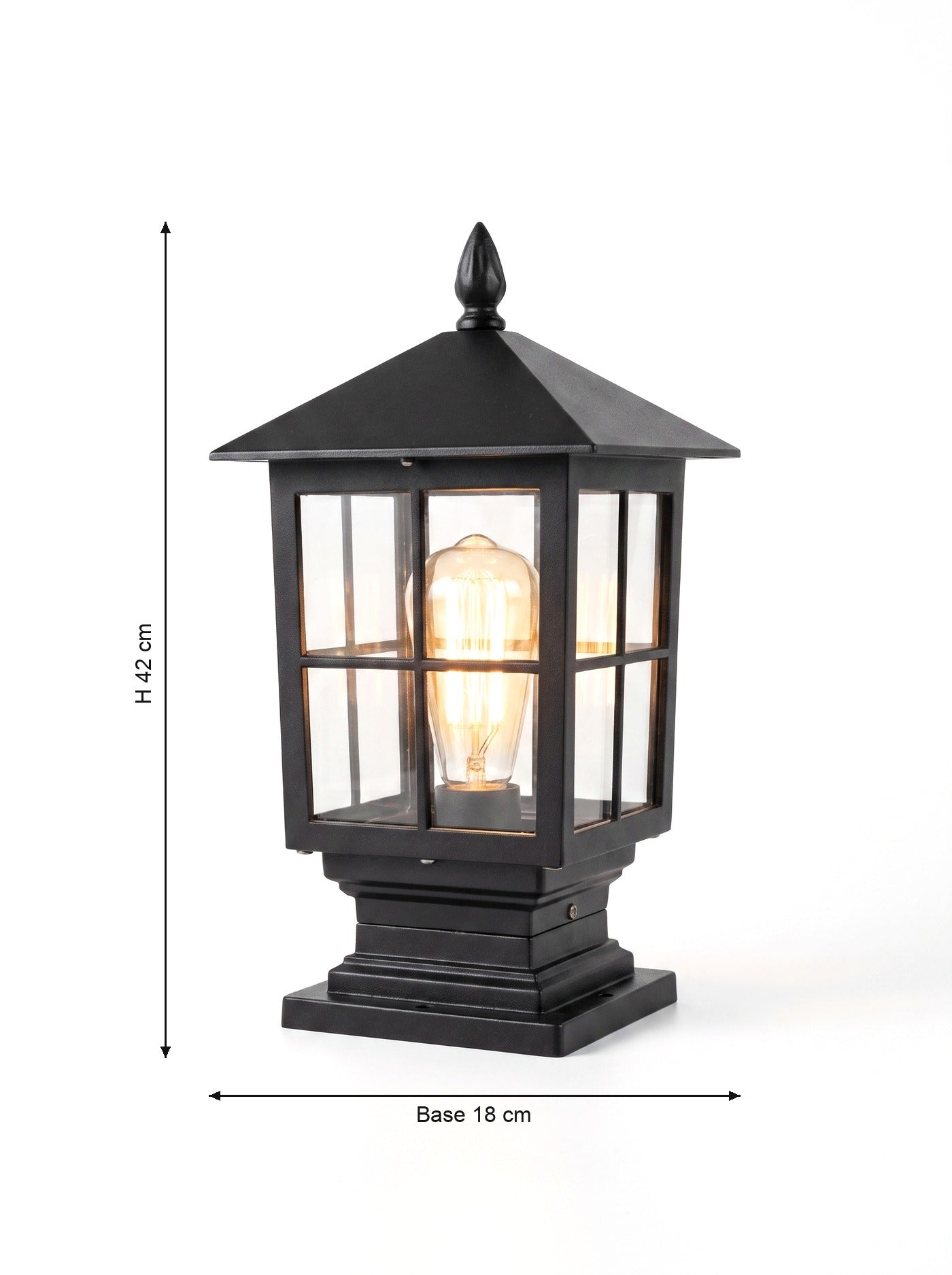 Gable dimensions: height 42 cm, base 18 cm