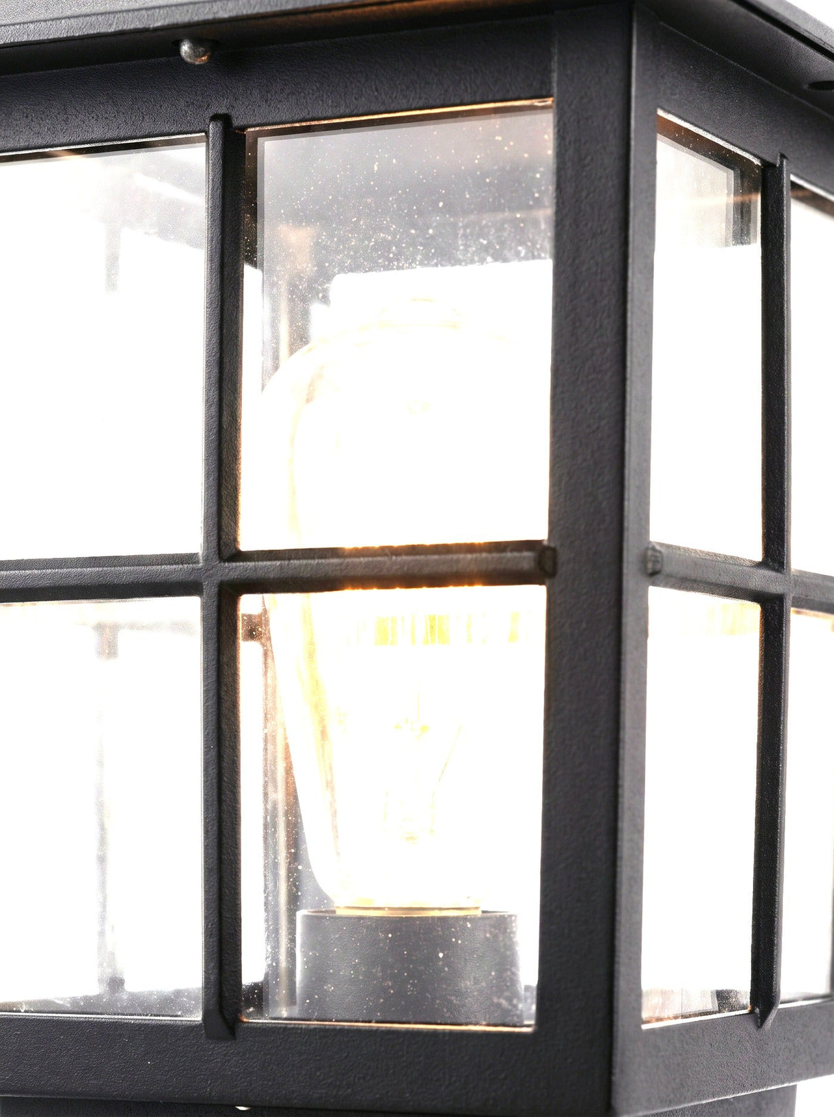 Gable clear glass panel detail