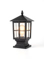 Gable coach post lantern, studio view on white