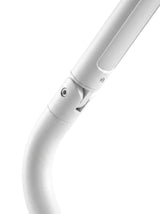 Close-up of the pivoting elbow joint and stem