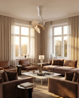 Vintage ceiling fan in living room, lifestyle
