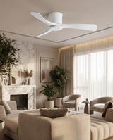 Modern 3-Blade Wood Ceiling Fan with 6-Speed DC Motor