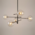 Cluster bubble glass pendant light