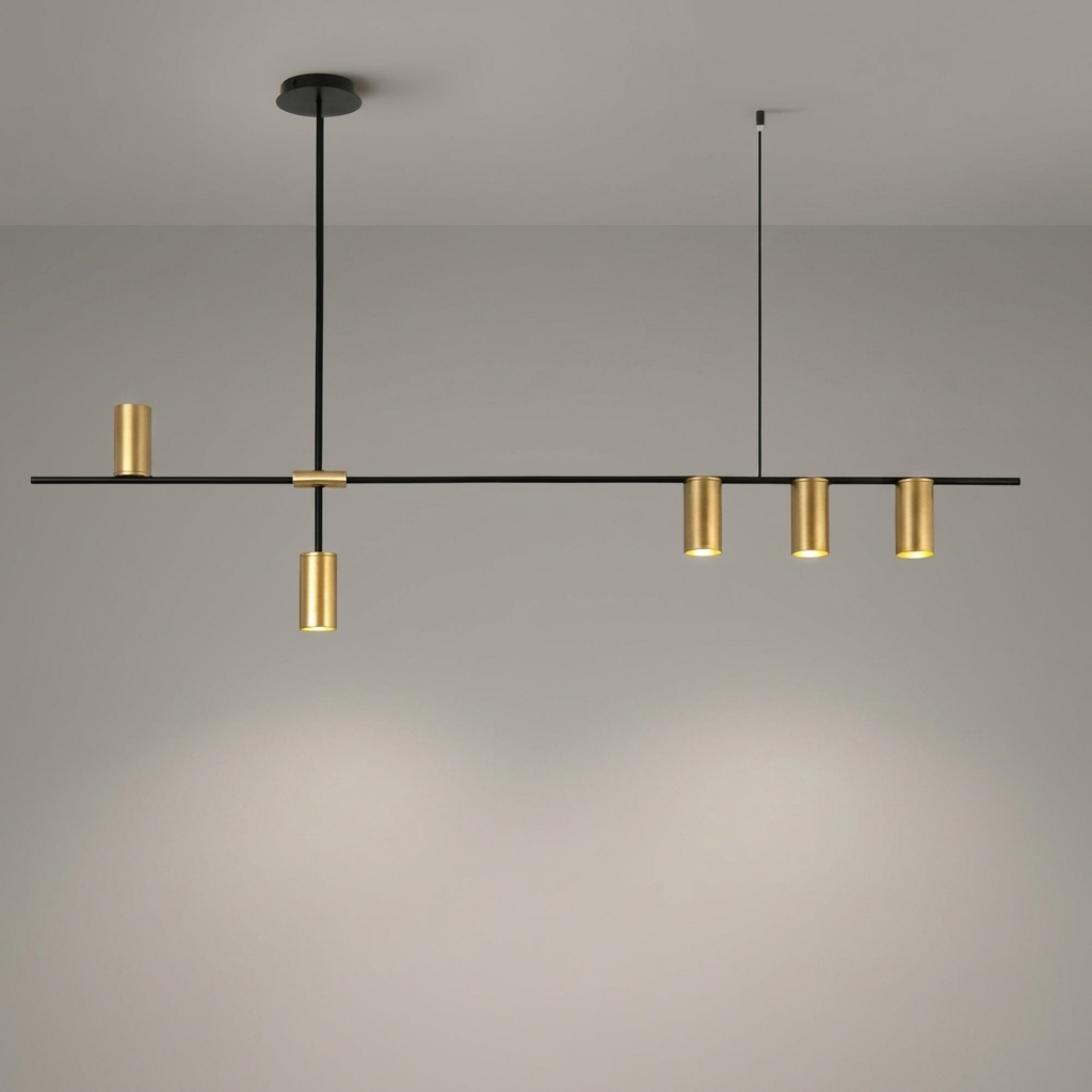 Geometric cage pendant chandelier