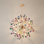 Modern agate stone chandelier