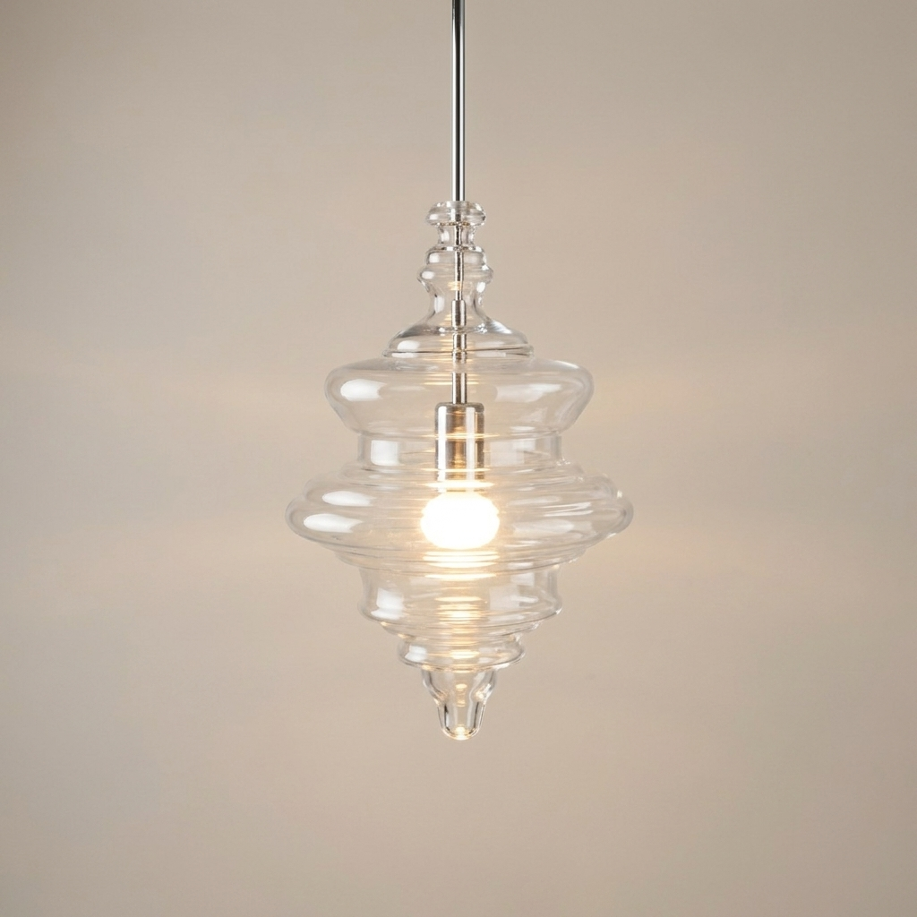 Infinity glass pendant light