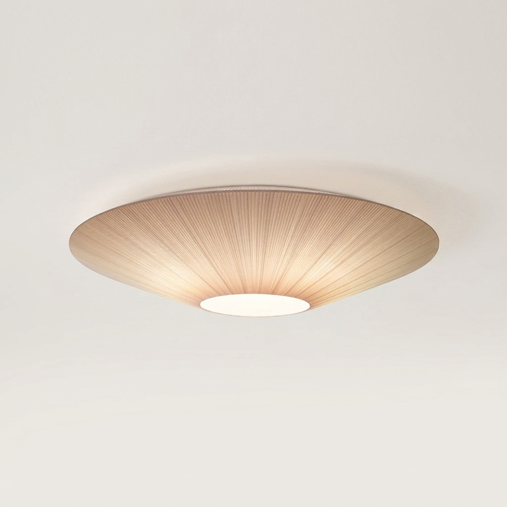 Modern drum flush-mount ceiling light