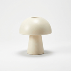 Mushroom lamp glaze detail, studio shot