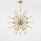24-light sputnik chandelier studio photo on white background