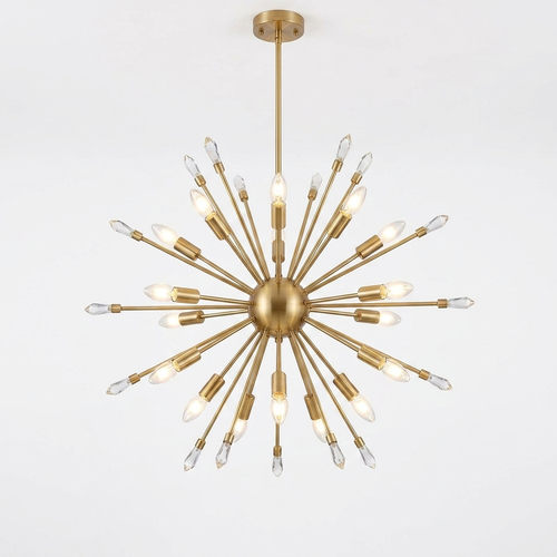 24-light sputnik chandelier studio photo on white background