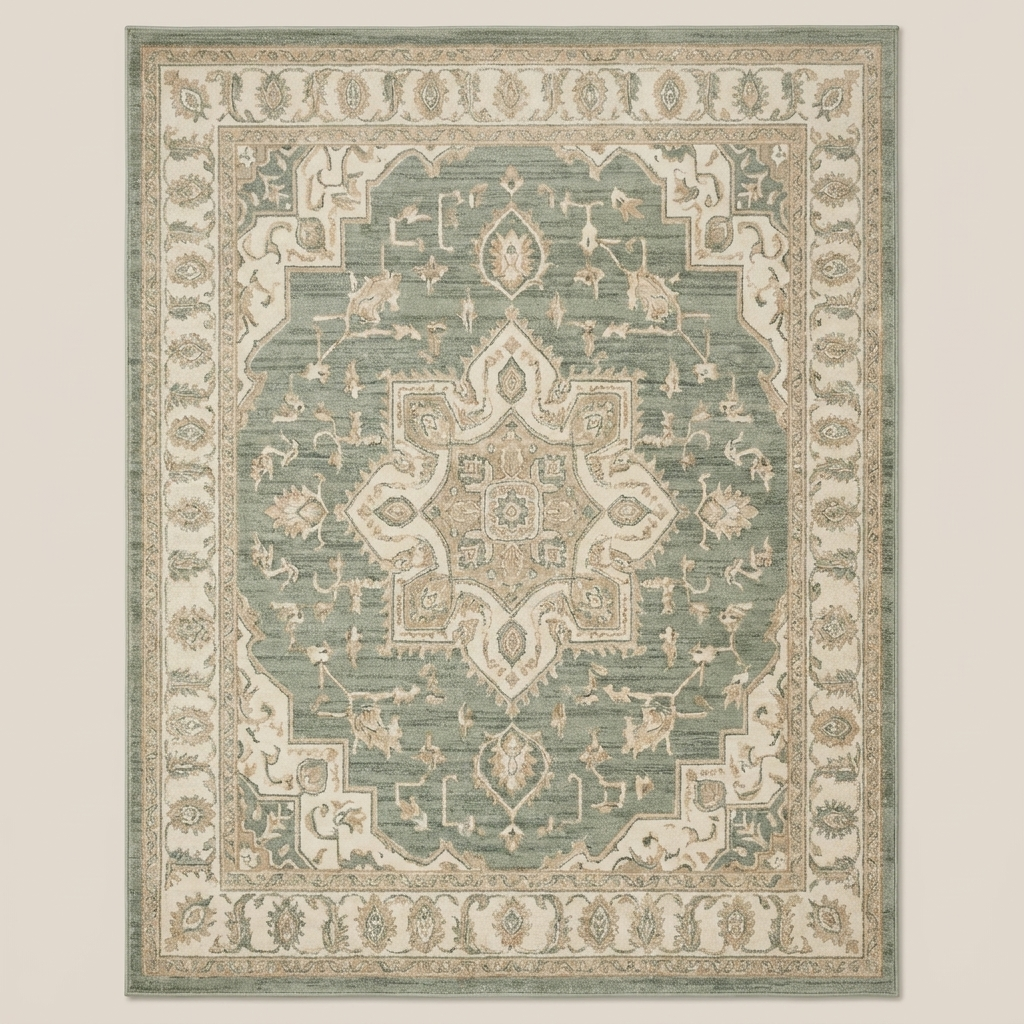Wrenna rug in a living room