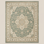 Top-down view showing the full vintage print pattern