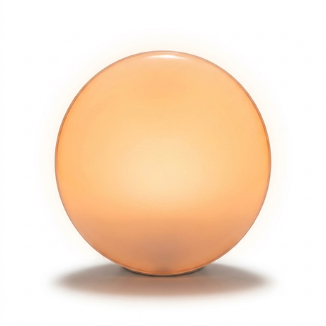 Sunrise lamp studio photo on white background